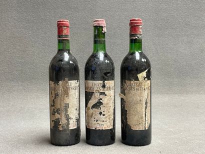 CHATEAU MARQUIS DE TERME, 1975, 2 bouteilles...