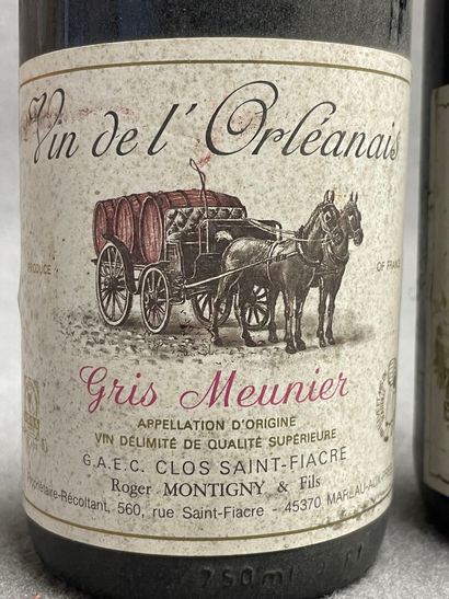 8 bouteilles:
-Vin de l'Orléanais, Gris Meunier,...