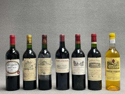 BORDEAUX 7 bouteilles: 
-Haut-Breton Margaux...