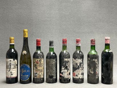 8 bouteilles: 
Chateau Olivier 1982, Condrieu...