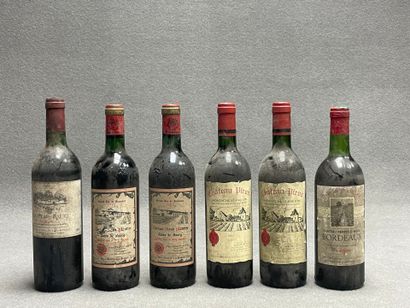 BORDEAUX:
Ensemble de six bouteilles.