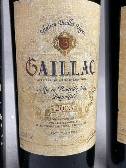 GAILLAC. Sélection vieilles vignes. Domaine...