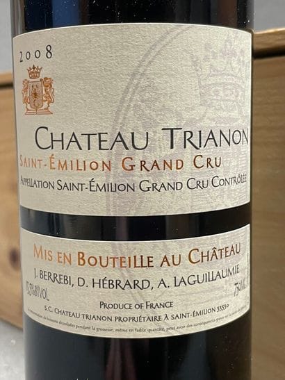 CHATEAU TRIANON, Saint Émilion grand cru,...