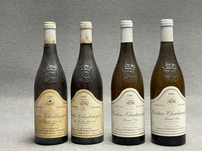 CORTON-CHARLEMAGNE. Domaine Jacob. 4 bouteilles
-Les...