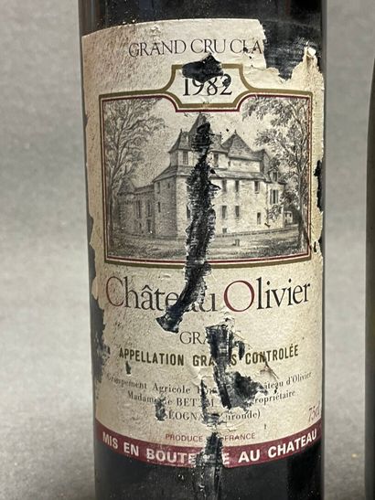 8 bouteilles: 
Chateau Olivier 1982, Condrieu...