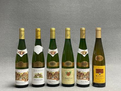 6 bouteilles 
-Gewurztraminer, 2008. 
-Sylvaner,...