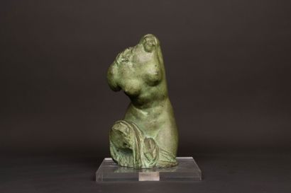 André César VERMARE (1869-1949). 
Buste féminin....
