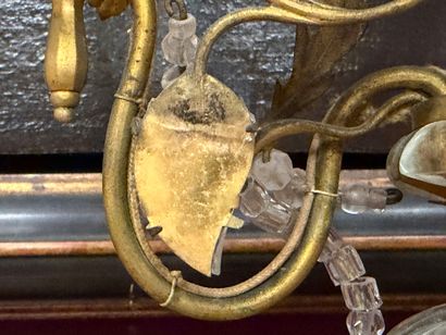 Maison BAGUES attributed to.
Pair of brass...