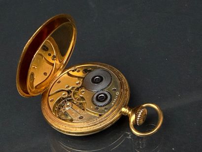 ZENITH Montre de poche en or. Cache poussière...