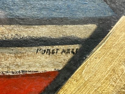 Robert MARC (1943-1993) 
Abstract composition
Oil...