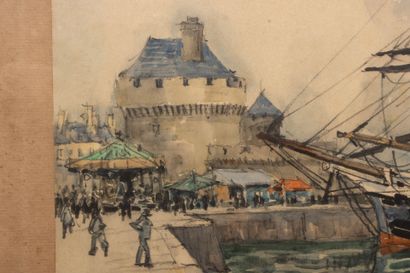 FRANK-WILL (1900-1951). 
Sailboats in the...