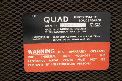 QUAD Chaine hifi des années 1960 comprenant
-...