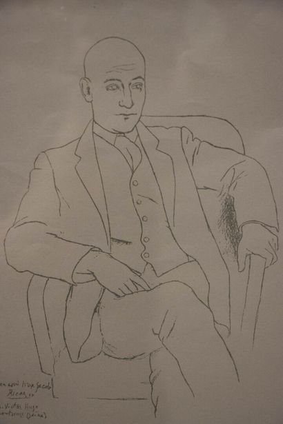 Portrait de Max Jacob par Picasso, 1916
Fac-similé...