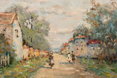 Henri STENN (1903-1993)
Village de Charente
Huile...