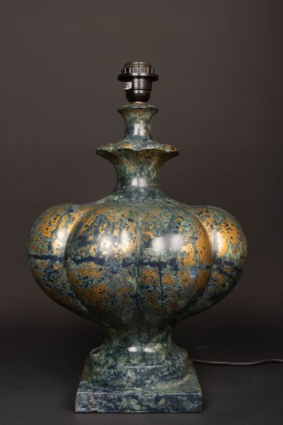 Maison CHAUMETTE: Ceramic lamp base imitating...