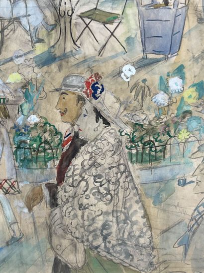 Ethel MARS (1876-1959) attributed to 
Lively...