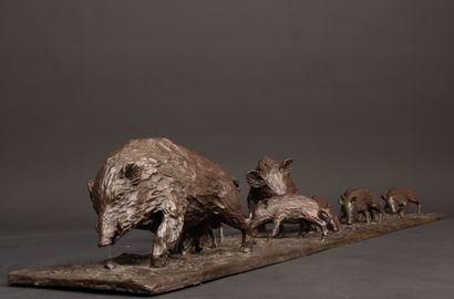 Jean Francois GALEA (1944)
Famille de sangliers....