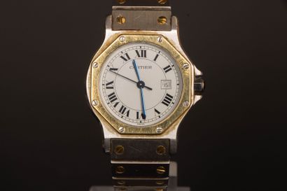 CARTIER Montre Santos octogonale Grand modèle...