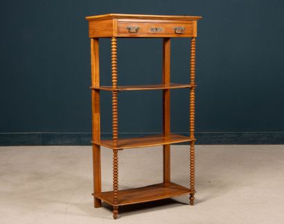 Fruitwood sideboard with four shelves and...