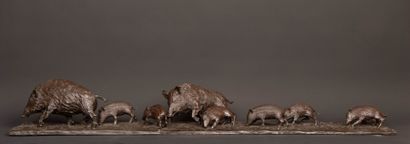 Jean Francois GALEA (1944)
Famille de sangliers....