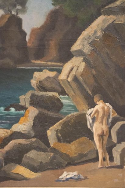 Paul-Emile PISSARRO (1884-1972). 
Bathers.
Large...