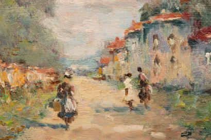 Henri STENN (1903-1993)
Village de Charente
Huile...