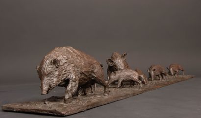 Jean Francois GALEA (1944)
Famille de sangliers....