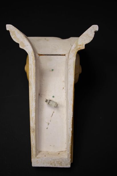 Suite of four sconces in stucco with an imitation...