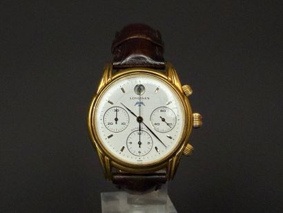 LONGINES 
Montre d'homme « HERITAGE » chronographe,...
