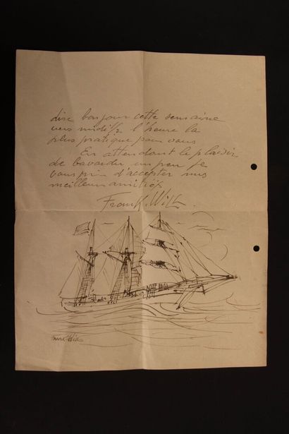 FRANK-WILL (1900-1951). 
Sailboats in the...