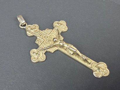 Croix en or.
Or 750°/00.
H: 6 cm
Poids 11.74...