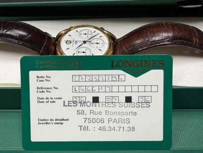 LONGINES 
Montre d'homme « HERITAGE » chronographe,...