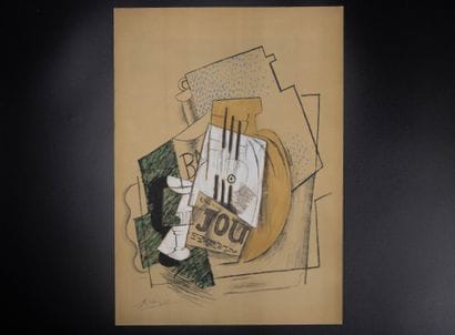 Pablo PICASSO ( 1881-1973) d'après 
La Bouteille...