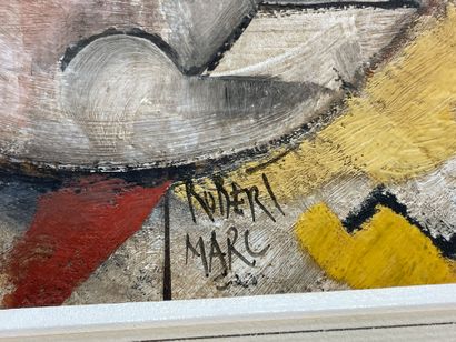 Robert MARC (1943-1993) 
Cubist landscape.
Oil...