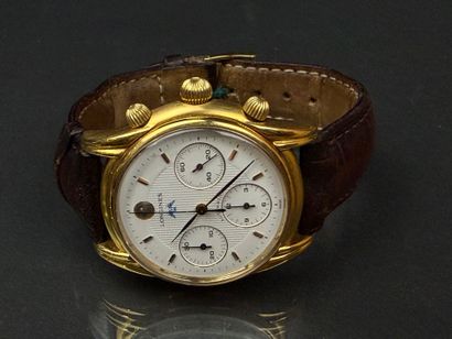 LONGINES 
Montre d'homme « HERITAGE » chronographe,...