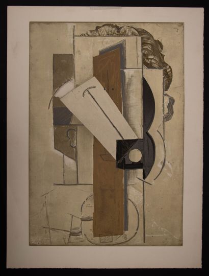Pablo PICASSO (1881-1973) after
Papiers collés.
Lithograph...
