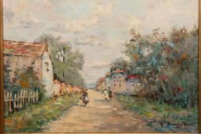 Henri STENN (1903-1993)
Village de Charente
Huile...