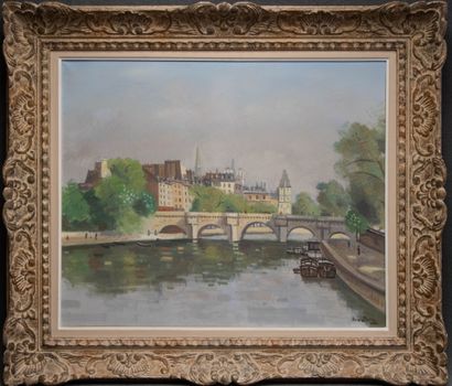René DUREY (1890-1959)
Pont de Paris
Huile...