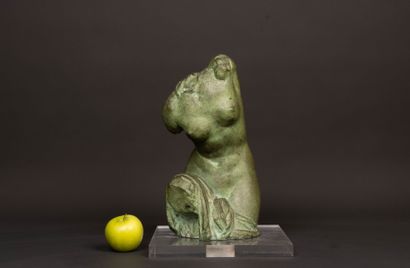 André César VERMARE (1869-1949). 
Buste féminin....