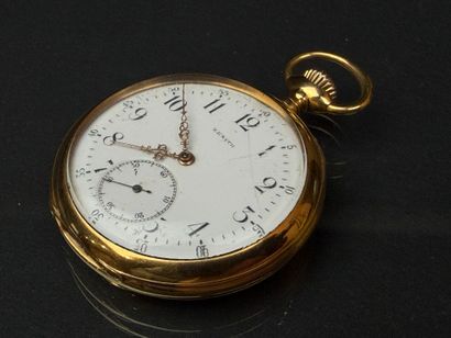 ZENITH Montre de poche en or. Cache poussière...