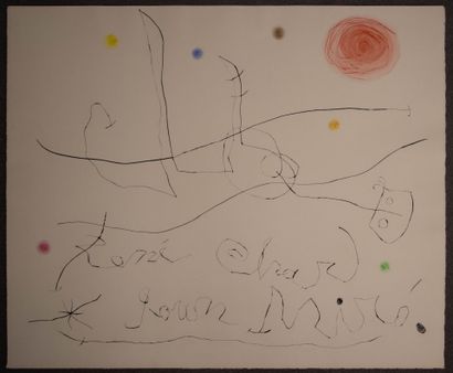 Joan MIRO (1893 - 1983) d'après
Flux de l'Aimant
Réédition...