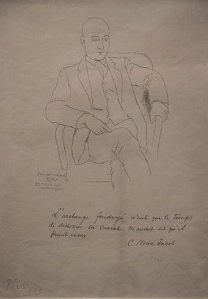 Portrait de Max Jacob par Picasso, 1916
Fac-similé...