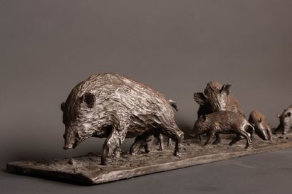 Jean Francois GALEA (1944)
Famille de sangliers....