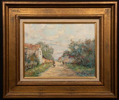 Henri STENN (1903-1993)
Village de Charente
Huile...