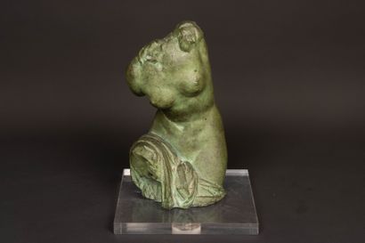 André César VERMARE (1869-1949). 
Buste féminin....