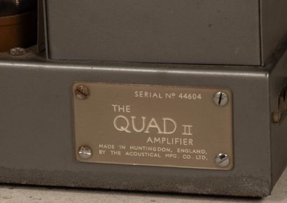QUAD Chaine hifi des années 1960 comprenant
-...