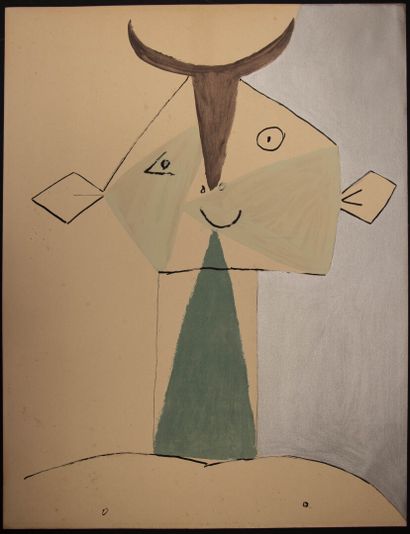 Pablo PICASSO (1881-1973) after
Faune
Lithograph...