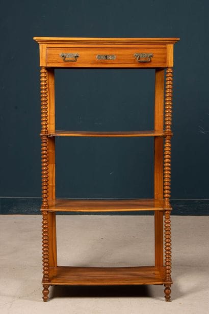 Fruitwood sideboard with four shelves and...