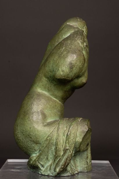 André César VERMARE (1869-1949). 
Buste féminin....