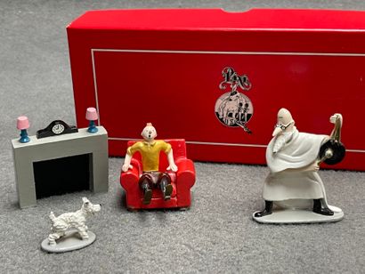 Collection Pixi-Tintin. 
4 figurines en métal...